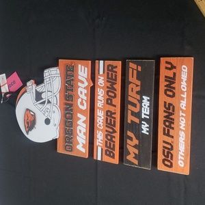 Oregon State Football Wooden Wall Plague NWT FOCO